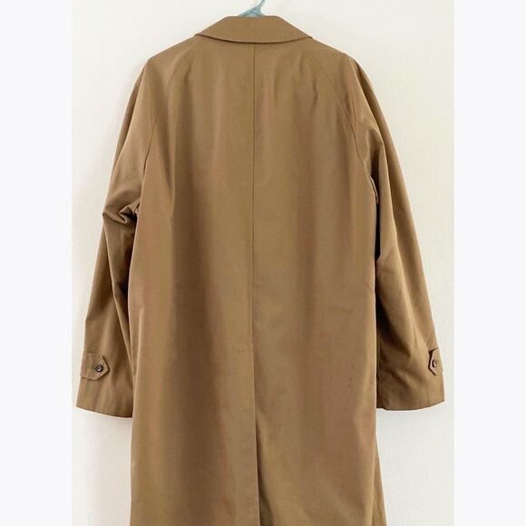 VTG London Fog Maincoat Long Tan Trench Coat 42 - Picture 3 of 7